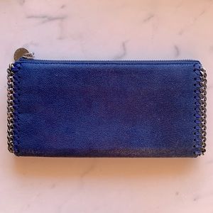 STELLA MCCARTNEY Blue Wallet With Silver Chain
